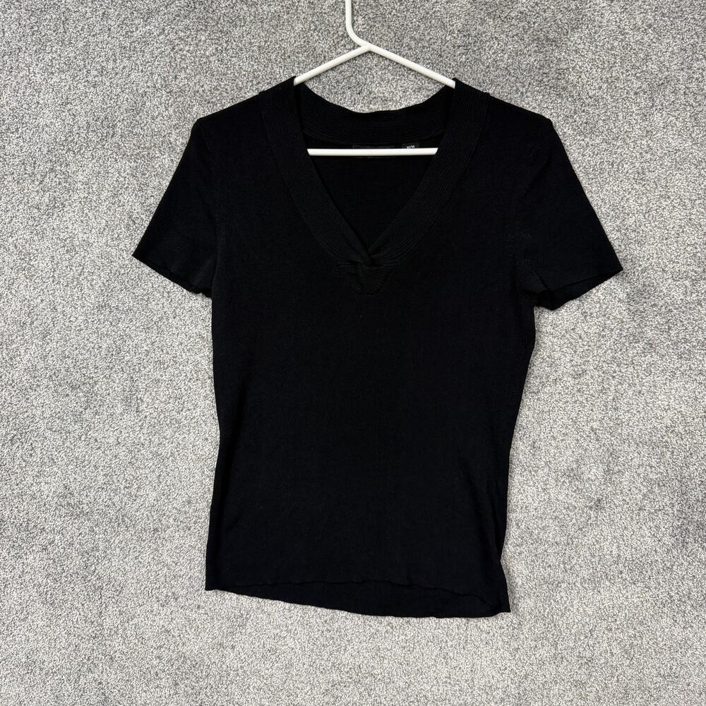 Vintage Y2K Notations Sweater Medium Romantic Corporate Goth Grunge Office Siren
